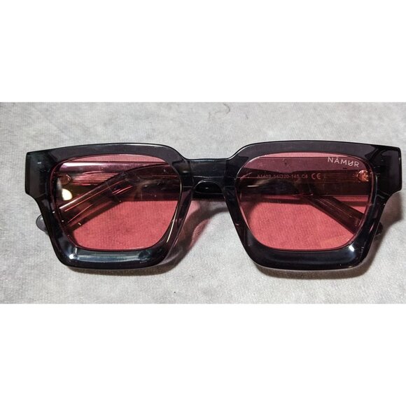 Namur Black And Pink Chunky Translucent Sunglasses main image 9